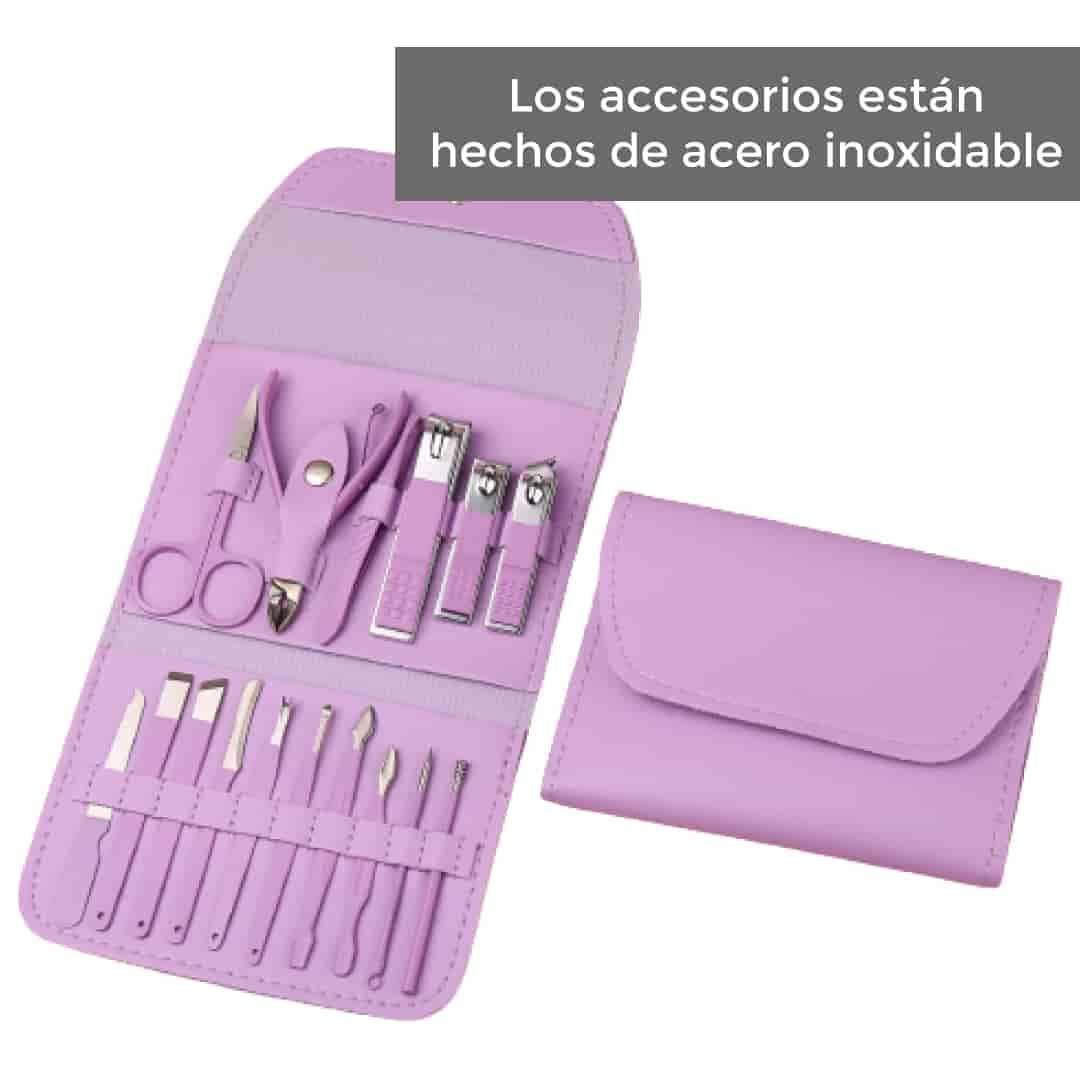 💅Set Profesional de Manicura y Pedicura - 16 Herramientas Esenciales 💜