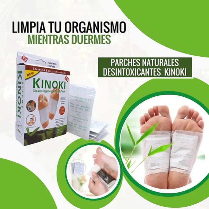 🌿 Parches Desintoxicantes Kinoki para Pies 🌿