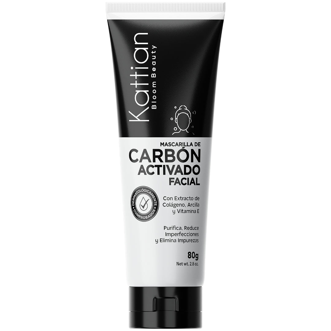 Mascarilla Facial de Carbón Activado - Purificación Natural (80g)